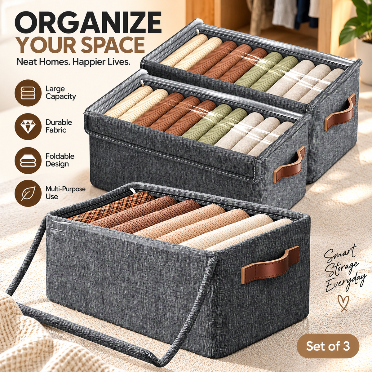 Foldable Storage Box – 26L